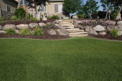 Pin by Monyeen Black on For the Home | Sloped backyard landscaping