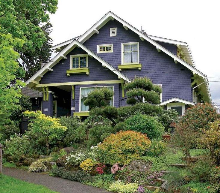 80 Stunning Front Yard Landscaping Ideas Bungalow exterior, Craftsman