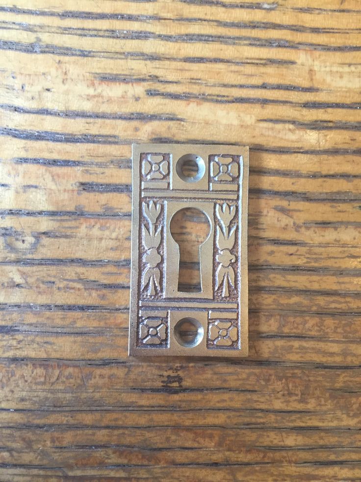 Antique key hole cover 1" x 1 3/4" Antique keys