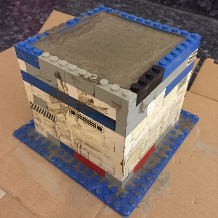Using Some Old Lego Pieces To Create A Mould For A Concrete Plant Pot Thanks To Benuyeda For The Inspiration Using Some Old Lego Pieces To Create A Mould For A Concrete Plant Pot Thanks To Benuyeda For The Inspiration