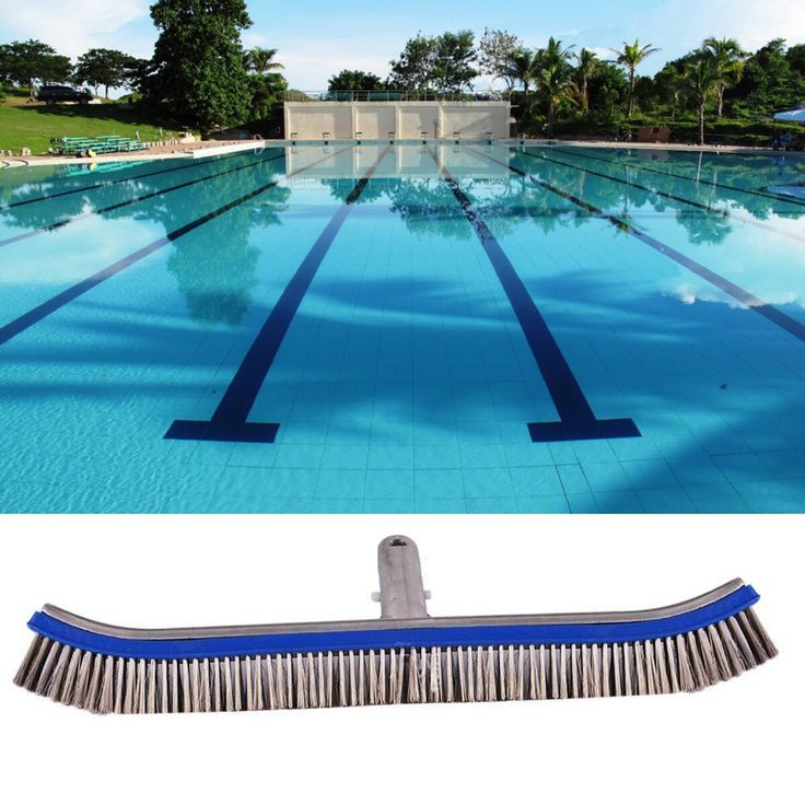 18inch Pool Cleaning Brush Head Durable Stainless Steel Bristles