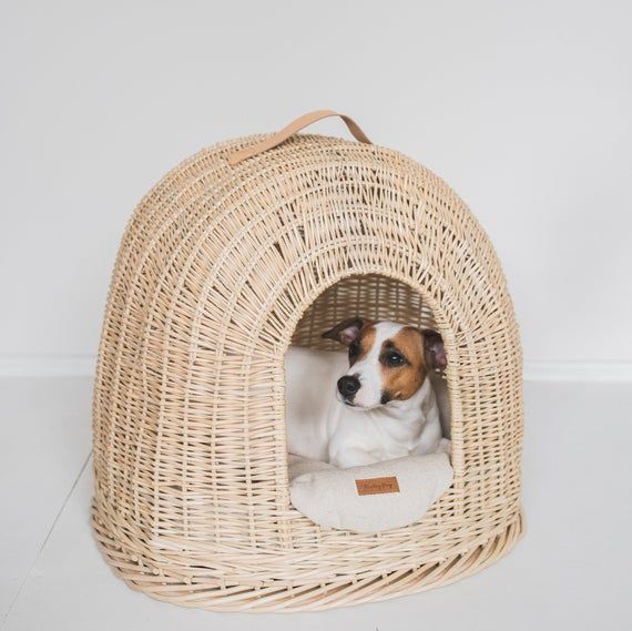 apartmentony vine dog bed bed for dog medium size handmade eco bed for dogs and cats summer beds for jack russell gift for dogs in 2021 dog beds for