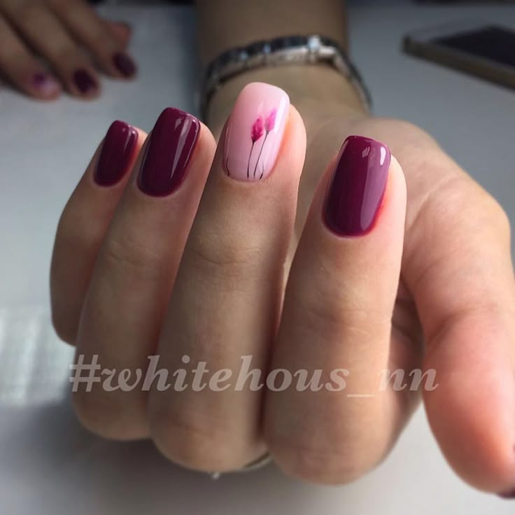 Best 25+ Maroon Nails Burgundy Ideas Only On Pinterest Maroon Nail Art #2931 - Best Nail Art Designs Gallery - Best 25+ Maroon Nails Burgundy Ideas Only On Pinterest Maroon