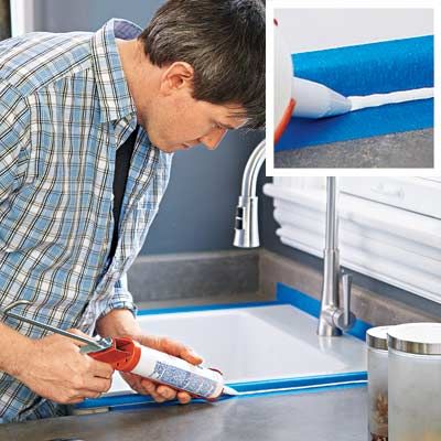 Caulking Around Kitchen Sink Caulking Around Kitchen Sink