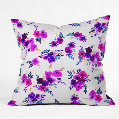 Amy Sia Ava Floral Throw Pillow HFI Faye Floral Pillow | Pillows, Floral