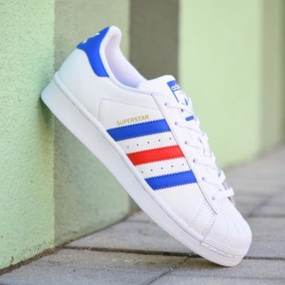 adidas superstar blancas con azul y rojo adidas superstar blancas con azul y rojo