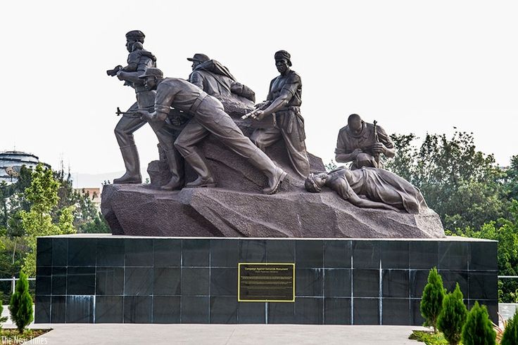 Rwanda - The Liberation Monument at Parliamentary Buildings in Kimihurura, Kigali