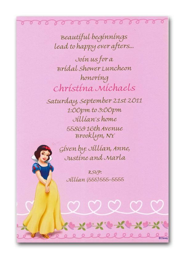 disneys snow white invitation can be used for any occasion by www snow white invitation wording