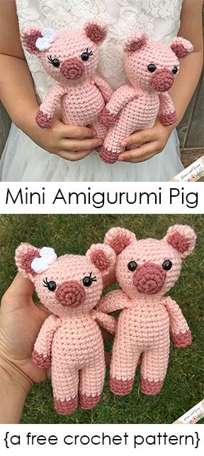 Mini Amigurumi Pig - A Free Crochet Pattern
