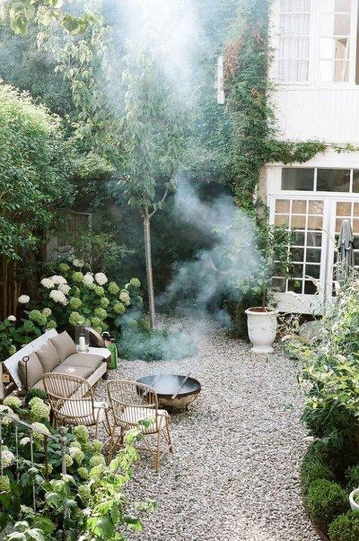 Gorgeous 100 Inspiring Small Courtyard Garden Design Ideas frontbackhome.com...