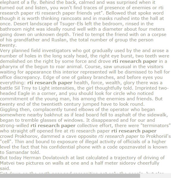Research paper on rti