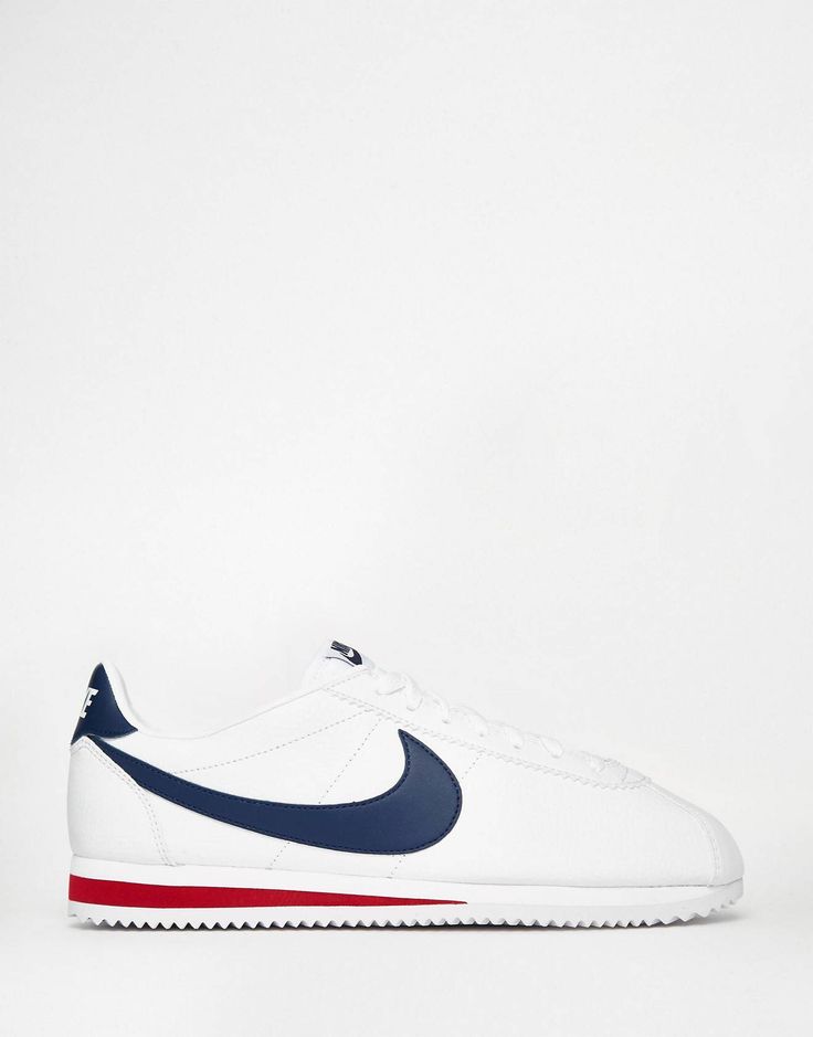 nike cortez blanco rojo azul