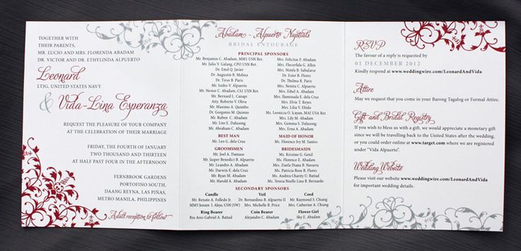 wedding invitation layout