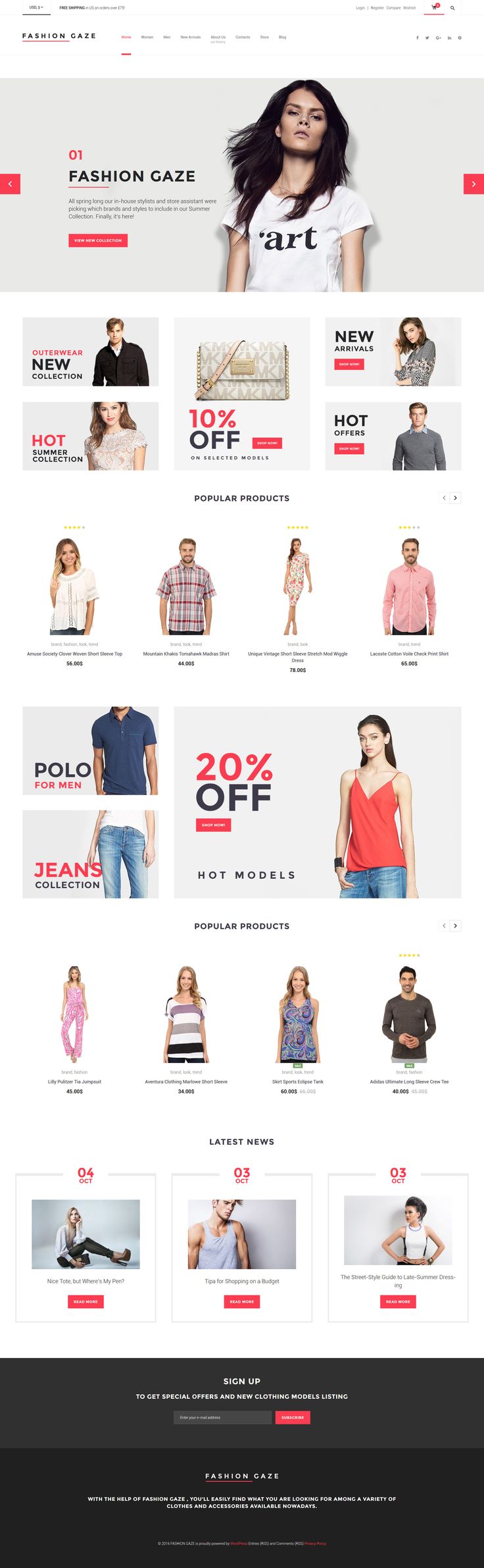 online storefront templates