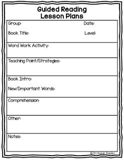 small group lesson plan template