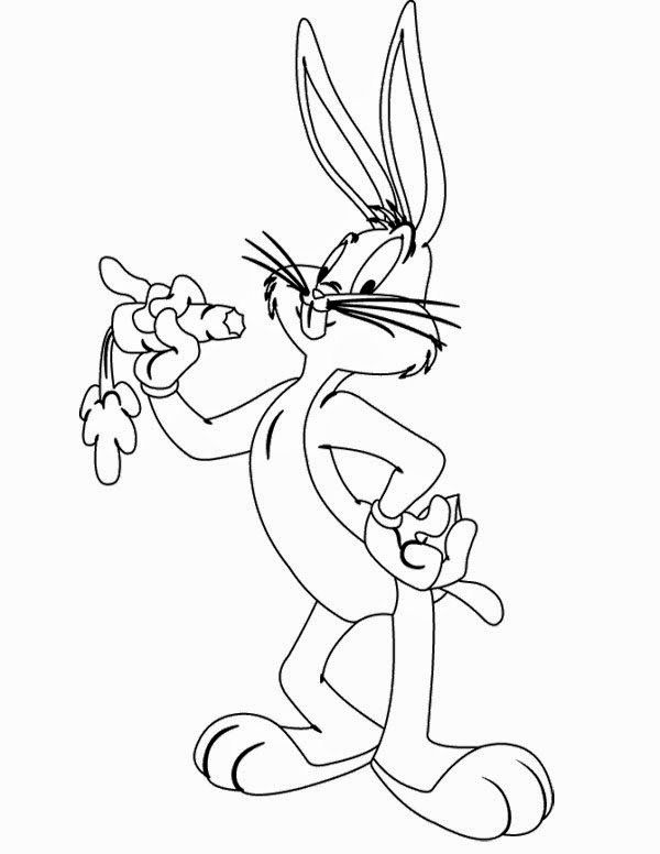 Bugs Bunny Coloring Page Fresh Coloring Pages Bugs Bunny Coloring Pages Free And Printable Bunny Coloring Pages Cartoon Coloring Pages Disney Coloring Pages