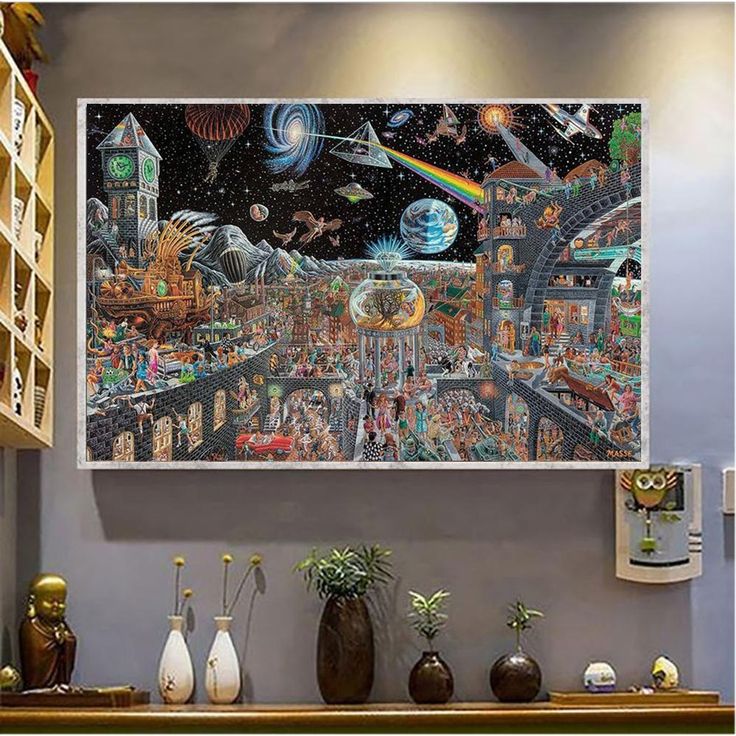 Art print poster canvas Pink Floyd Echoes From The Dark Side Of The Moon Art print poster canvas Pink Floyd Echoes From The Dark Side Of The Moon