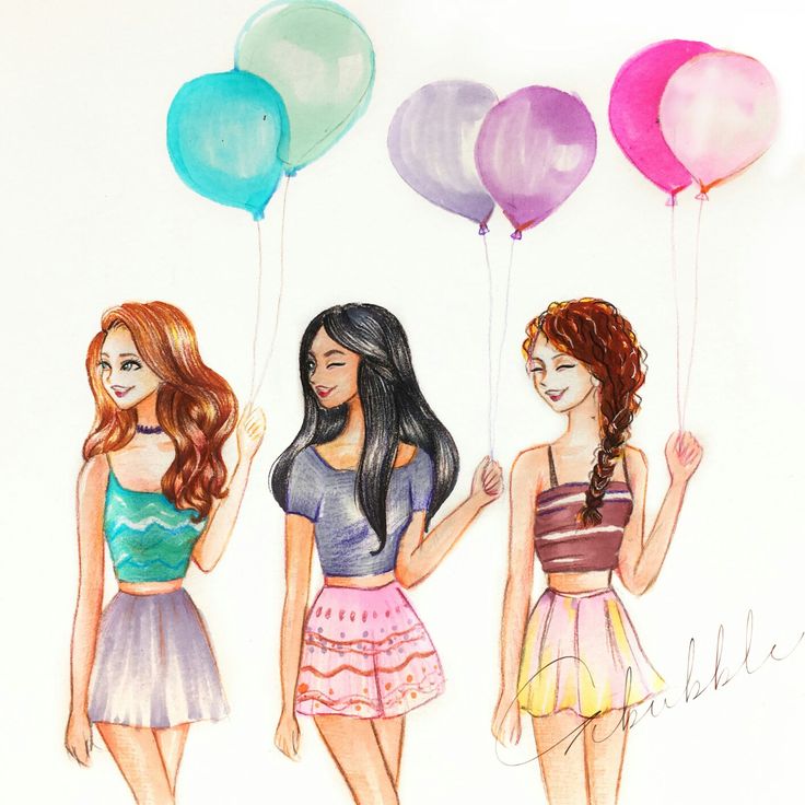 Balloon | Cute best friend drawings, Best friend drawings, | Mejores