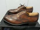 Magnanni Bosca Derby Leather Wingtip Oxfords - Tabaco Leather - Size 12M #Dress...
