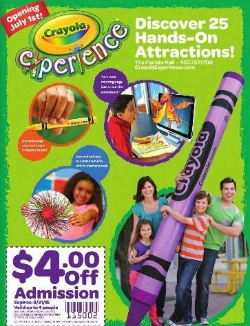 Crayola experience orlando discount coupons
