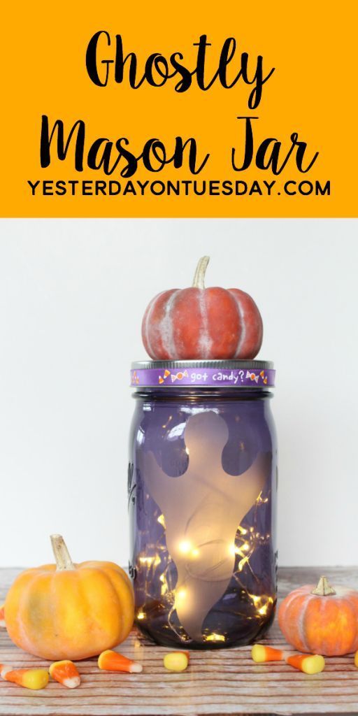 its a wonderful technique for halloween projects like this ghostly mason jar - Diy Halloween Projects its a wonderful technique for halloween projects like this ghostly mason jar - Diy Halloween Projects