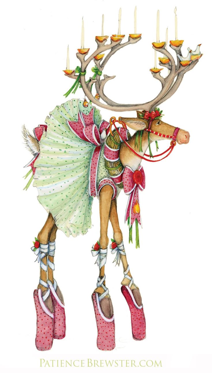 dash away dancer in her illustrated beauty by patience christmas elf dancers