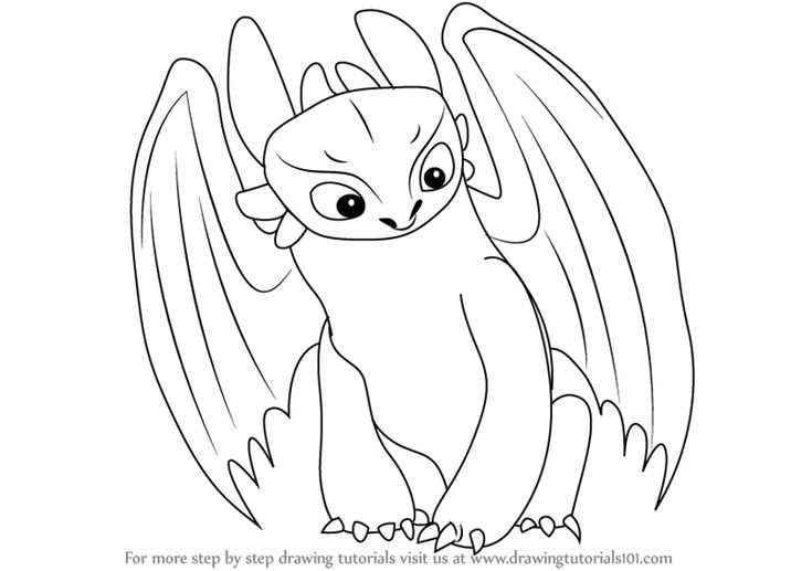 Learn How to Draw Toothless from How to Train Your Dragon (How ...