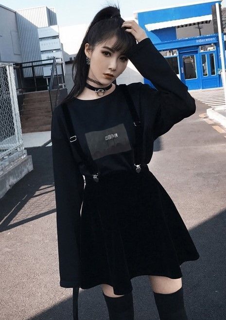 Velvet Skirt with Heart Clip Strap Velvet Skirt with Heart Clip Strap
