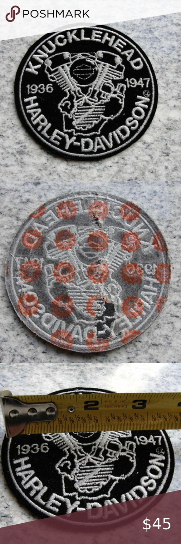 old school Harley écusson Patch Moteur Knucklehead Chopper badge vintage old school Harley écusson Patch Moteur Knucklehead Chopper badge vintage
