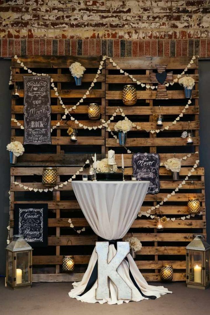 15 Wooden Pallet Wedding Backdrop Eco Friendly Way To Use In Your Decor 15 Wooden Pallet Wedding Backdrop Eco Friendly Way To Use In Your Decor