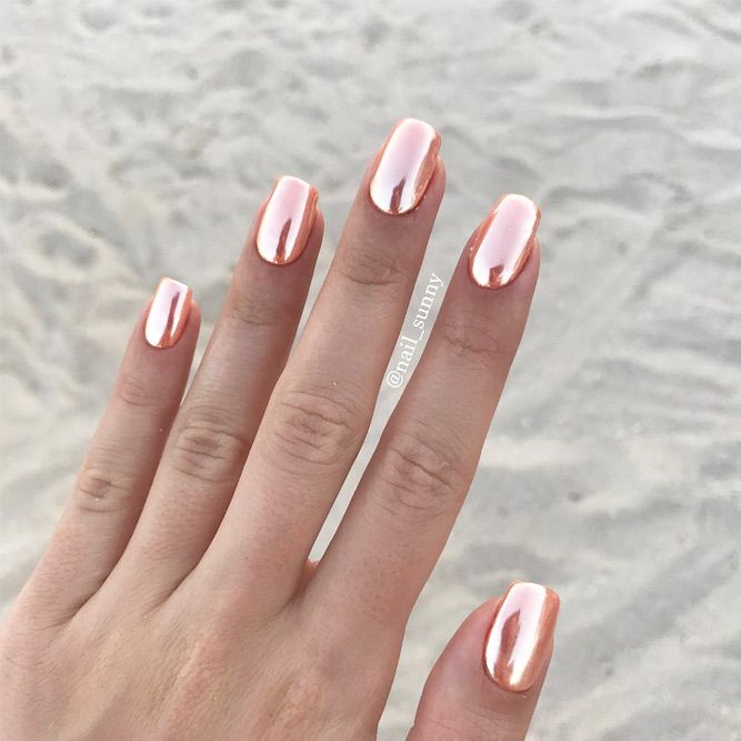 A chrome nails design is the newest trend which, in our opinion, is so cool to l…
