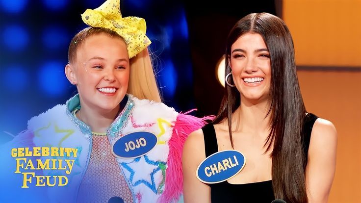 Celebrity Family Feud Charli D'amelio Full Episode Charli D'Amelio and Jojo Siwa on family feud | Celebrity families