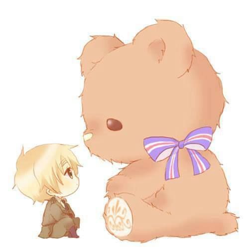 Cute anime teddy bear
