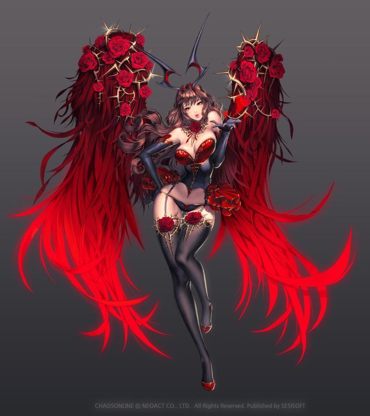 Anime demon woman