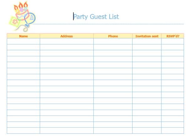 55 best Miau0027s Sweet 16 images on Pinterest Birthday party ideas - party guest list template 55 best Miau0027s Sweet 16 images on Pinterest Birthday party ideas - party guest list template