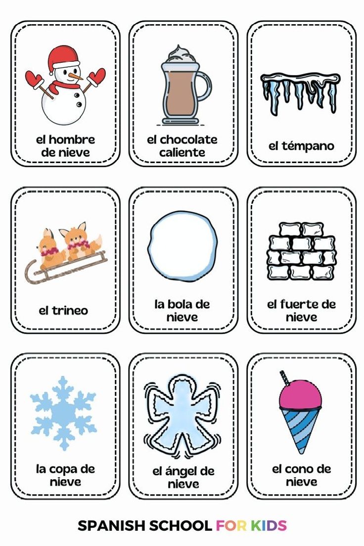 Winter Vocabulary In Spanish 8 Fun Easy Spanish Worksheets For Kids 101-easy-spanish-activities-for-kids-stuck-at-home-with-printable-lists
