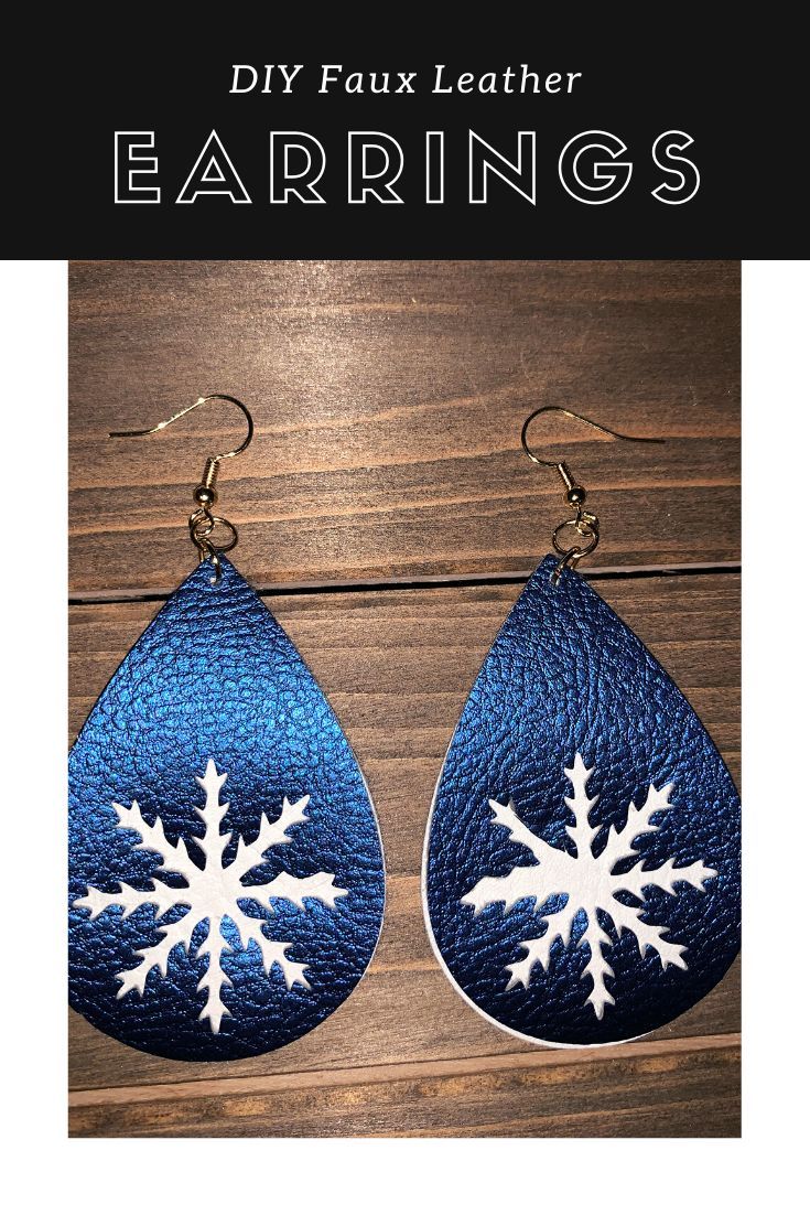 Diy Leather Earrings Cricut Diy Leather Earrings Leather Diy Leather Earrings