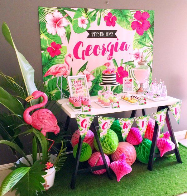tropical theme party