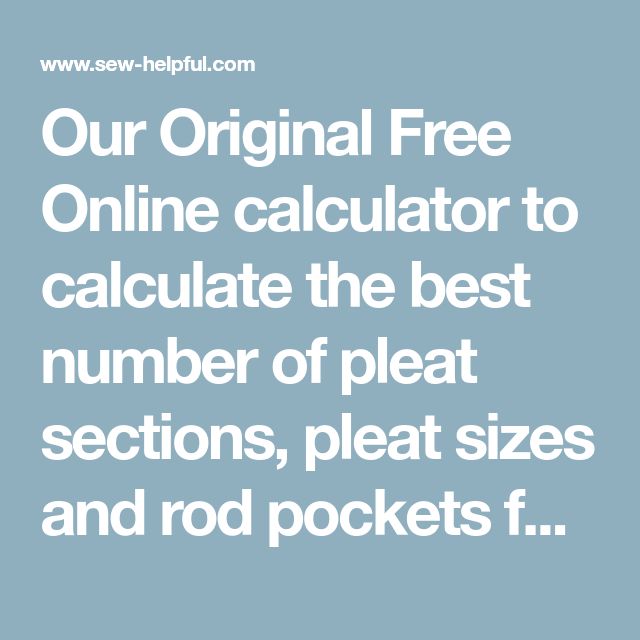Our Original Free Online calculator to calculate the best number of