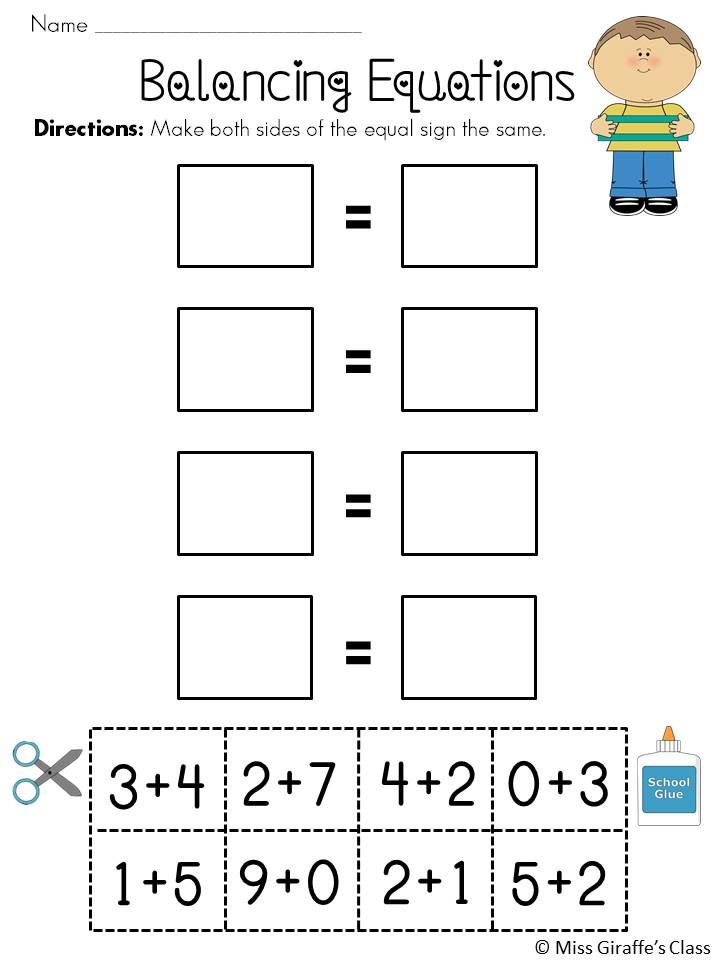 59 best Math balance equations equal sign images on Pinterest - balancing equations worksheet template 59 best Math balance equations equal sign images on Pinterest - balancing equations worksheet template