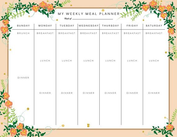 meal prep planner
