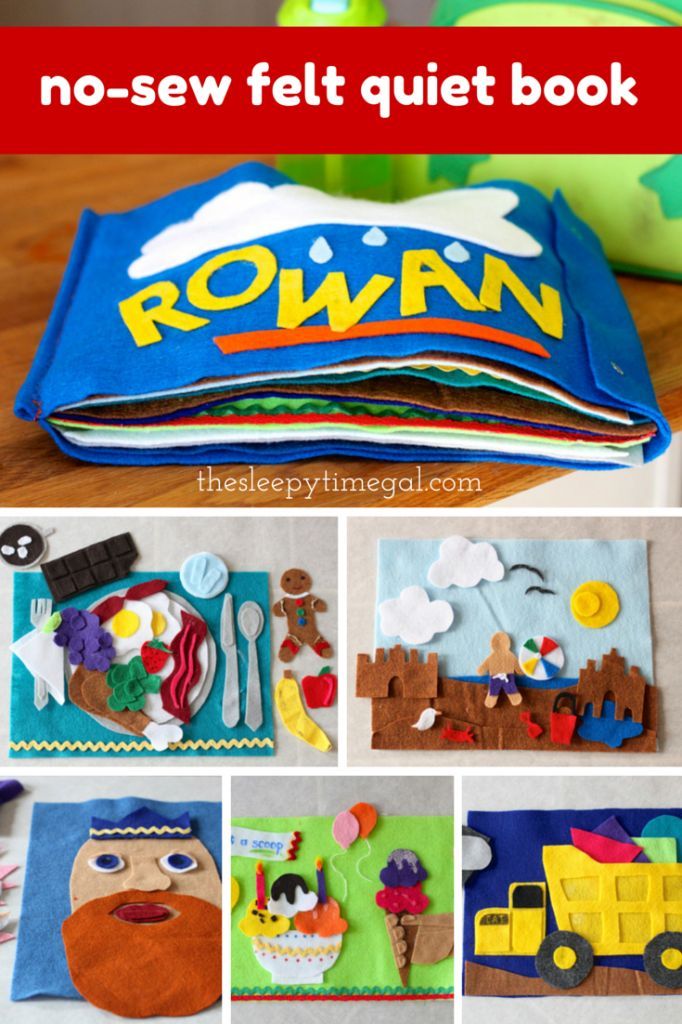 Page inspiration + tips for making a no-sew felt quiet ...