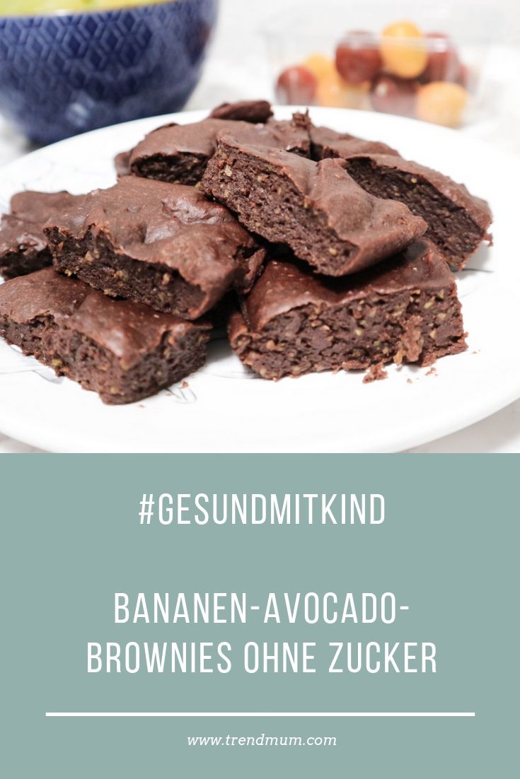 #hidingvitamins - Bananen Avocado Brownies - ohne Zucker