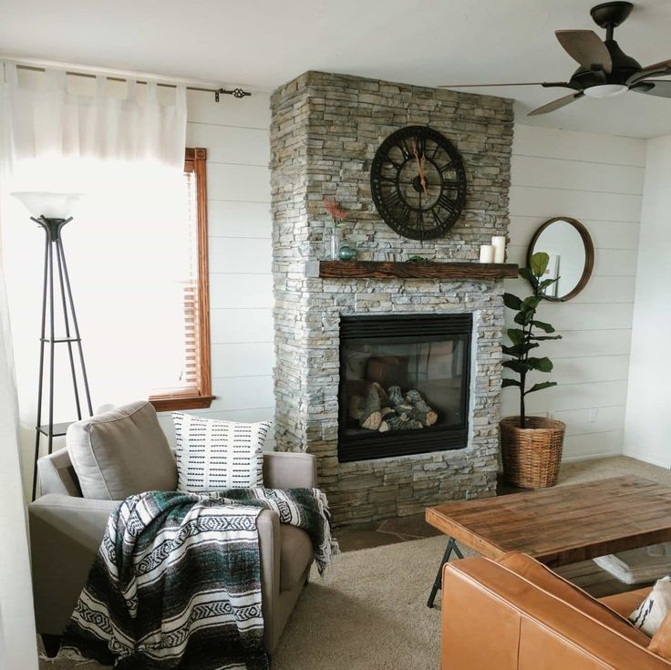 She explains their exact process for designing and DIYing this gas fireplace mak...