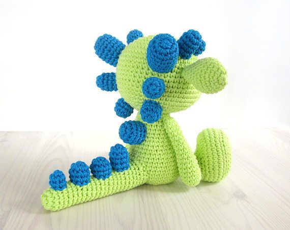 Crochet Pattern Dinosaur Dragon Amigurumi Doll