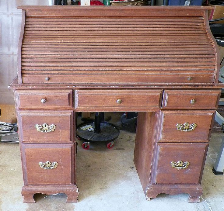 Bring New Life To An Old Roll Top Desk Makeover Bring New Life To An Old Roll Top Desk, How To Tell Age Of Roll Top Desk