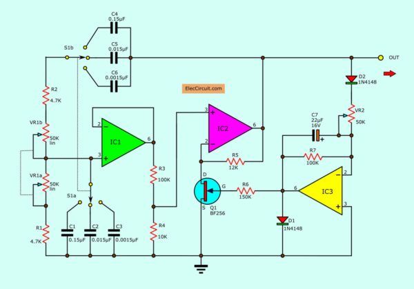 Wien Bridge Oscillator Circuits Using Op Amp And Fet Circuit
