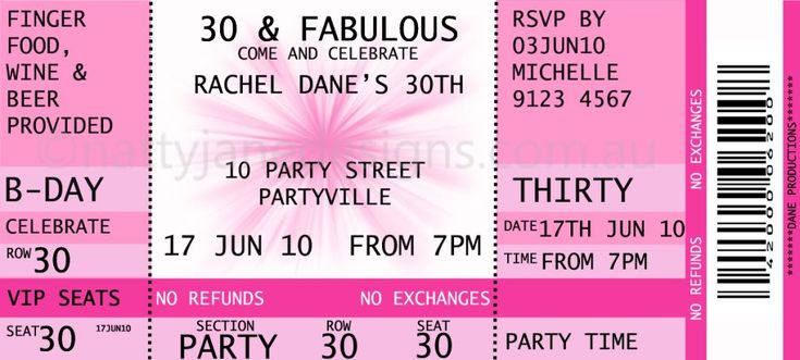 Concert Ticket Invitation Template Free concert ticket invitations template free birthday ideas
