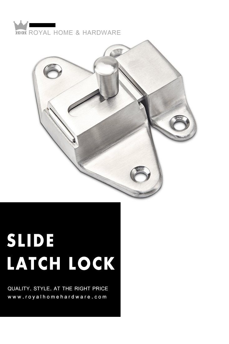 Security Silver Hardware Hotel Office Chrome Guard Latch Door Bolts Door Lock