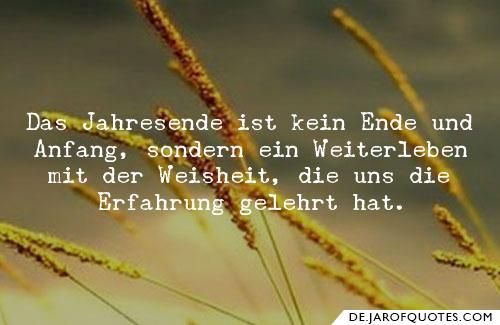 Das Jahresende ist kein Ende und Anfang, sondern ein Weiterleben mit